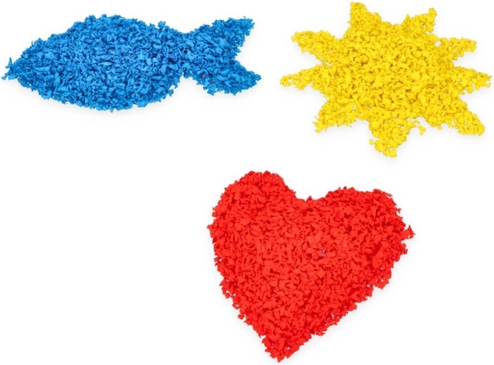 Kreatives Gestalten mit farbenfrohen Materialien