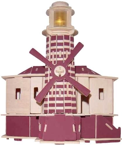 Holz 3D Puzzle Leuchtturm