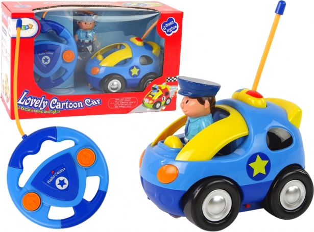 Ferngesteuertes Polizeiauto mit Licht und Sound für Kleinkinder