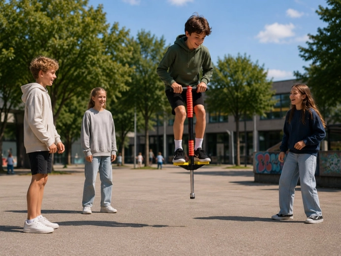 Draußen springen – macht Kindern Spaß und fördert sie