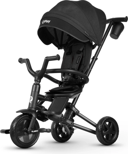 QPlay klappbares Dreirad Nova Niello black