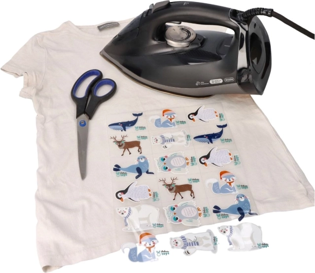 Einfache Anwendung zu Hause mit dem Bügeleisen