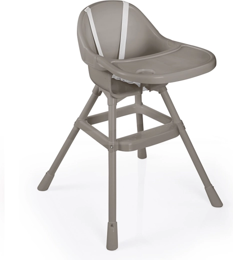 Kinder-Hochstuhl mit Tablett, grau