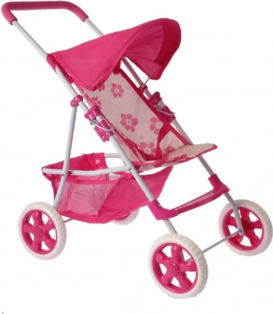 Puppenwagen WOOPIE Royal mit Blumenmuster