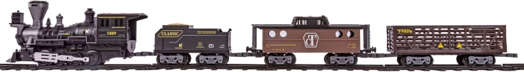Lokomotive + 3 Güterwagen für längeres und kreativeres Spielen