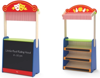 VIGA TOYS Theater und Laden 2-in-1