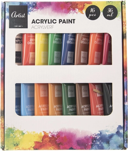 Acrylfarben-Set 16 Stk. 36 ml
