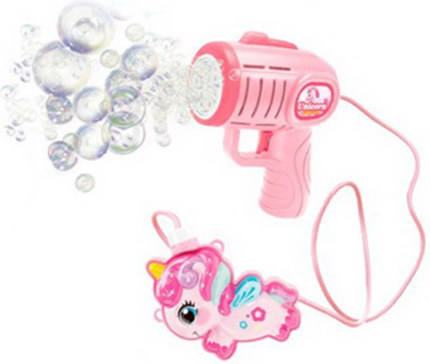 Seifenblasen-Pistole mit externer Tankflasche – Einhorn 280 ml