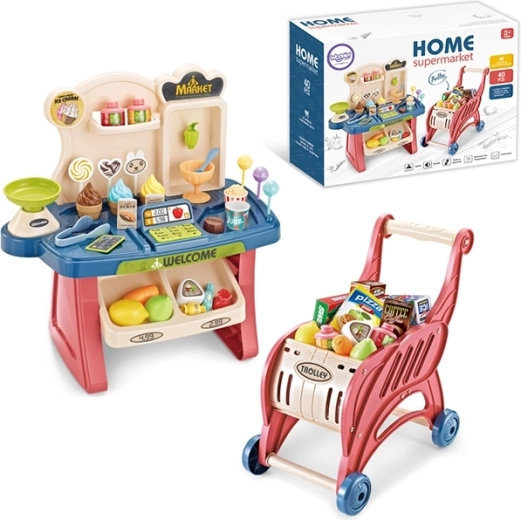 Woopie Supermarkt mit Wagen und Zubehör