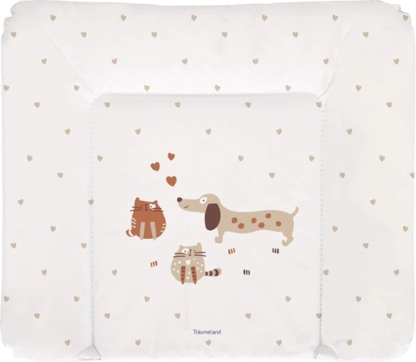 Träumeland Wickelauflage Cats&Dogs 75 × 85 cm