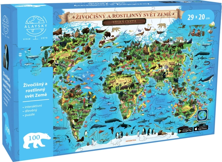 Interaktives Holzpuzzle Flora & Fauna mit Augmented Reality