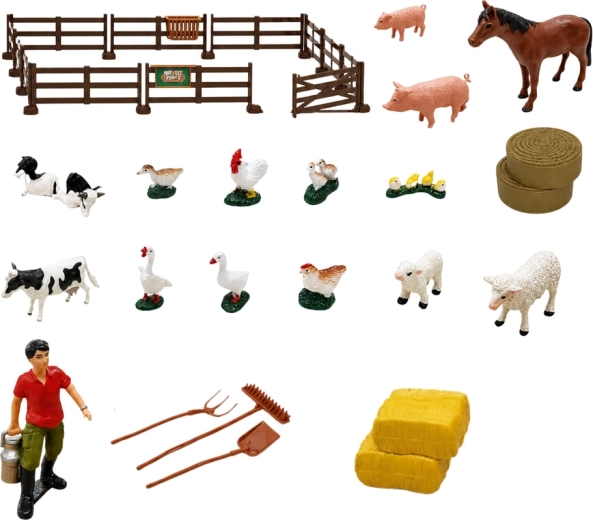 44 Teile für Tiere, Zäune und Zubehör