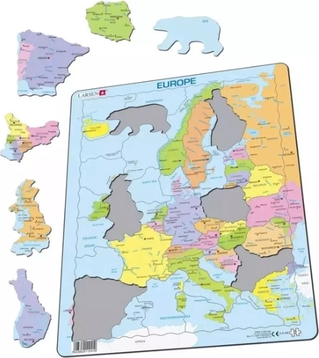 Larsen politische Karte von Europa