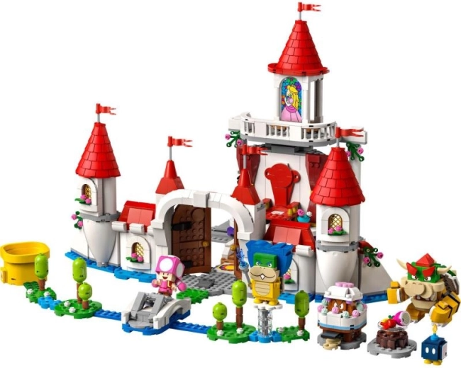 Detailreiches Schloss von Peach voller Spielelemente
