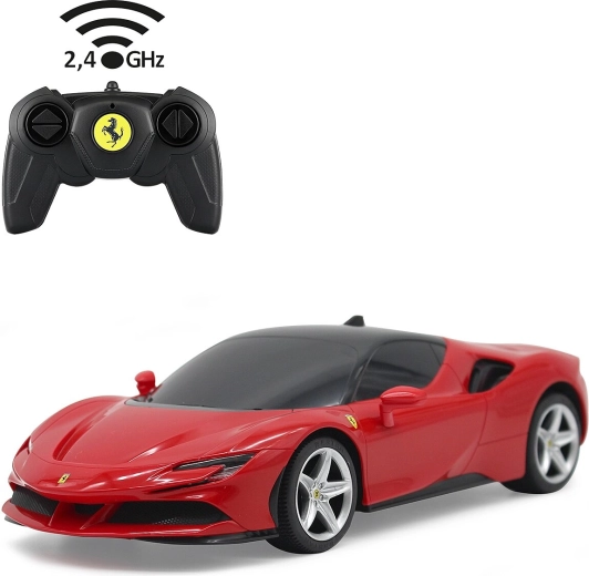 RC-Auto Ferrari SF90 Stradale 1:24 rot 2,4 GHz Jamara – 1 Stück
