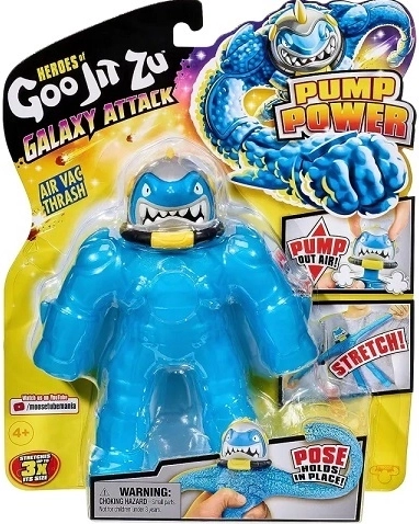 Dehnbare Figur Goo Jit Zu Galaxy Attack Air Vac Thrash mit Pumpe