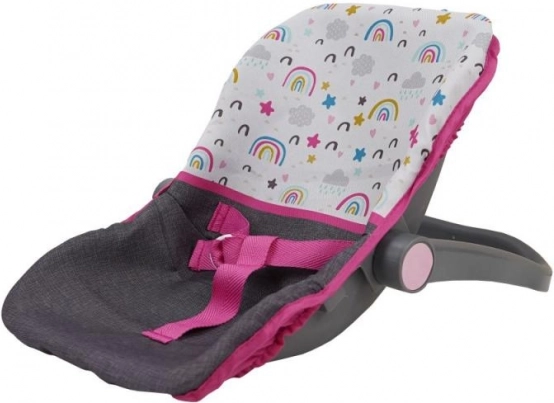 Autositz für Puppe Regenbogen