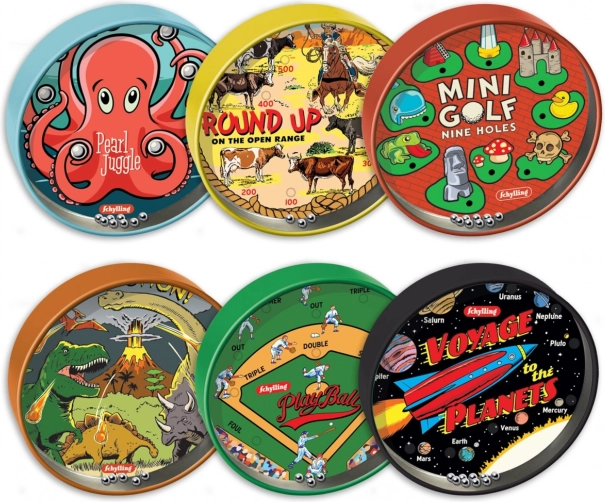 Schylling Mini-Kugel-Labyrinth – Taschenspiel für Geschicklichkeitstraining