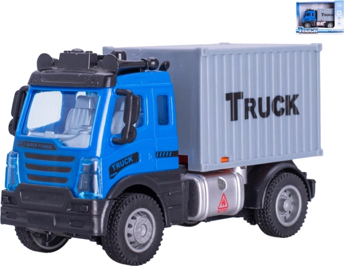 Lastwagen mit abnehmbarem Container 12 cm mit Rückzugmechanismus