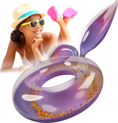 Regenbogen-Schwimmring mit Meerjungfrauenschwanz