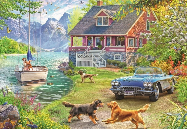 Ravensburger Puzzle Sommer am See 200 Teile
