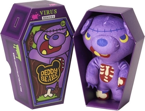Deddy Bears Virus Plüschbär im Sarg