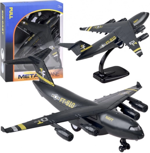 Militärisches Transportflugzeug mit Effekten