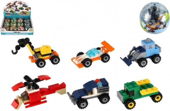 Bauset Verkehrsmittel in einer Kugel