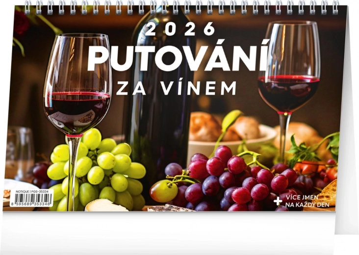 Tischkalender Weinreise 2026