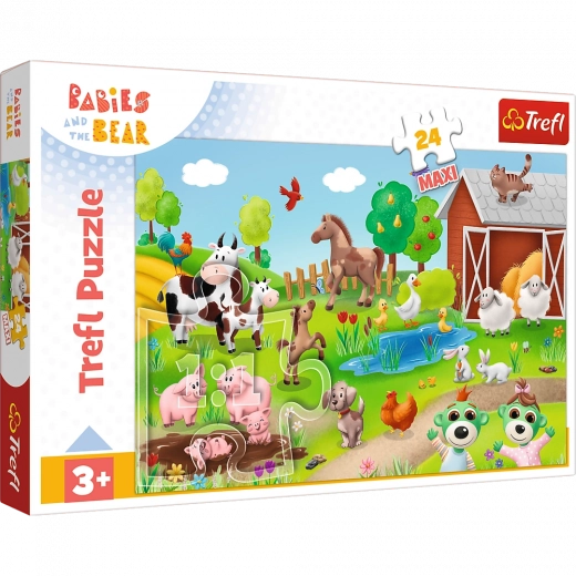 Puzzle 24 Maxi BOBASKI UND TIERE Trefl