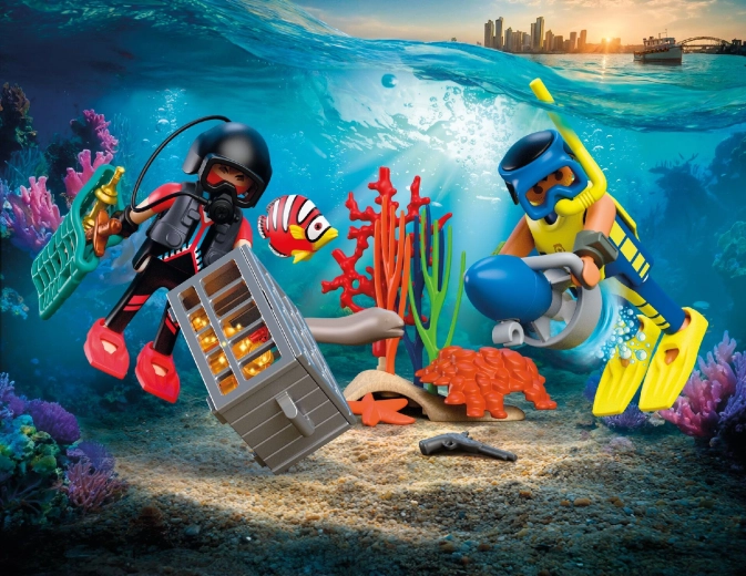 Actionreiche Unterwasser‑Verfolgungsjagd mit Scooter