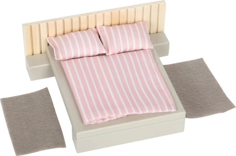 Gemütliches Schlafzimmer mit Textilbettwäsche