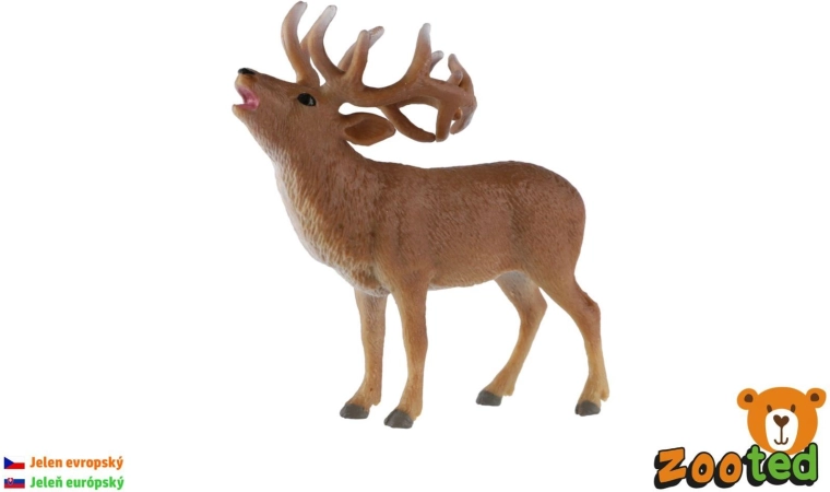 Figur eines Rothirsches, 13 cm