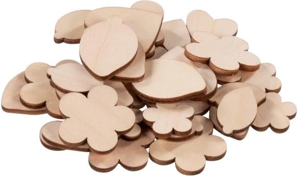 Holzscheiben – kreative Blümchen