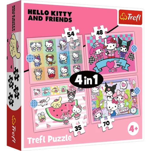 4 Puzzles in einer Packung