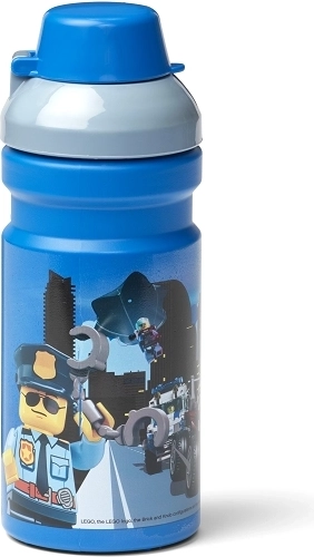 Lego City Kinder-Trinkflasche blau 390 ml