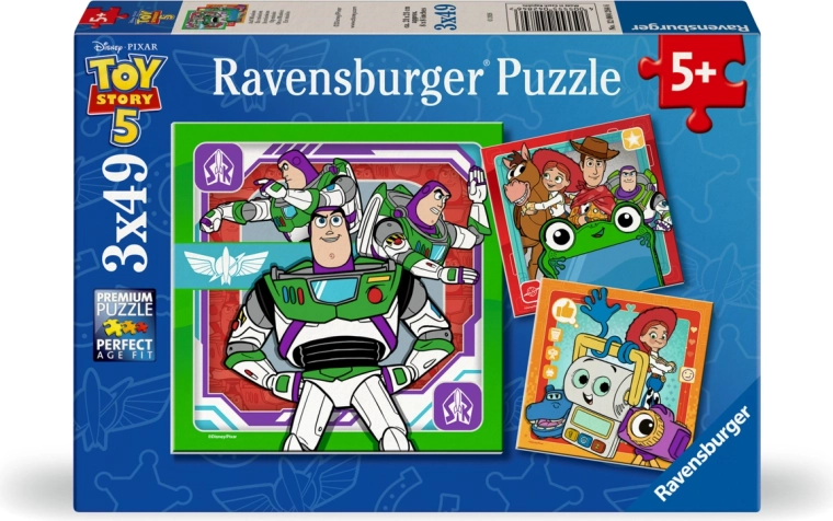 Ravensburger Puzzle Toy Story: Die Geschichte der Spielsachen 5 (3x49 Teile)