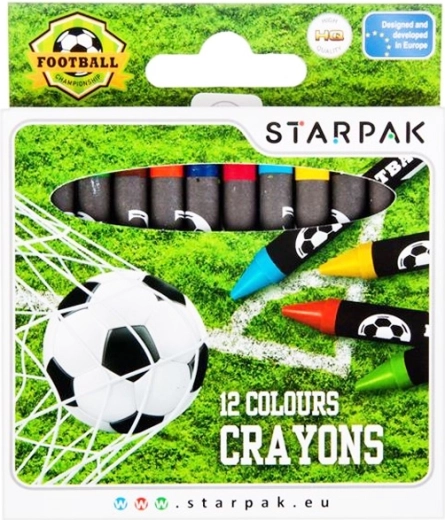 Wachsmalstifte Fußball 12 Stk.