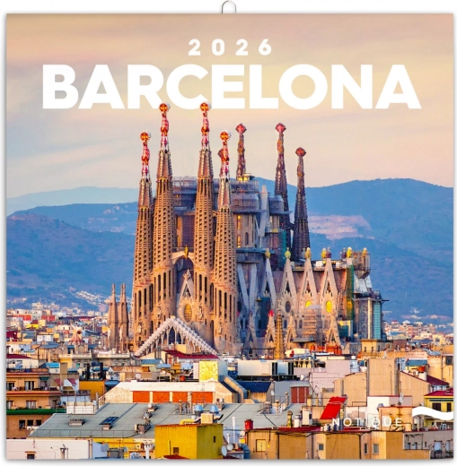 Wandkalender Barcelona 2026, 30 x 30 cm