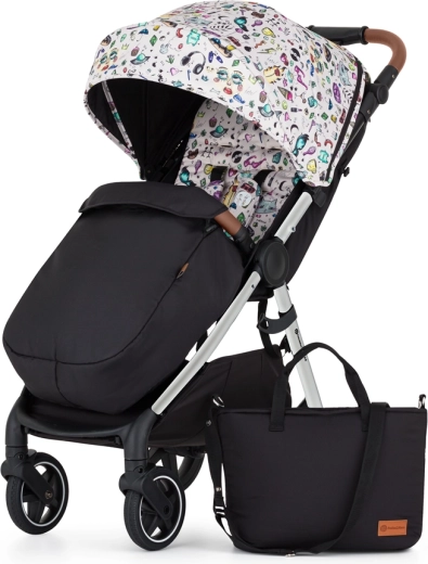 Petite&Mars Sportkinderwagen Royal3 Silver Limited 100 Tattoo Set