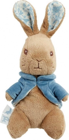 Plüschhase PETER mit blauer Jacke – klein