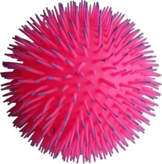 Leuchtender zotteliger Ball – elastischer sensorischer Ball in melierten Farben