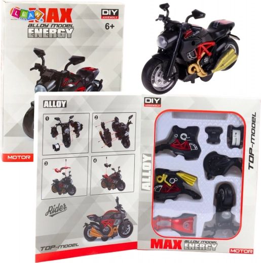 Metall-DIY Motorrad 1:14 rot