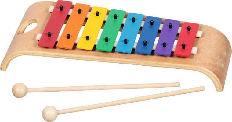 Farbige Klangplatten für leichtes Lernen