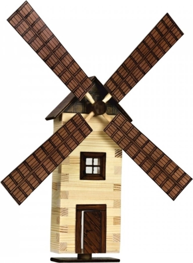 Walachia Holz-Bausatz zum Kleben – Wand-Windmühle