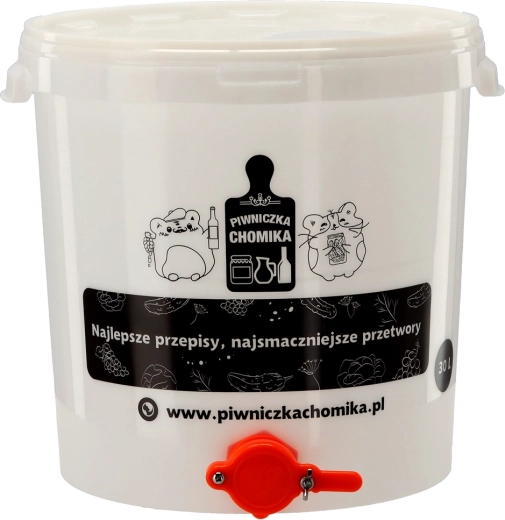 Absetzbehälter für Honig 30 l mit Bodenventil