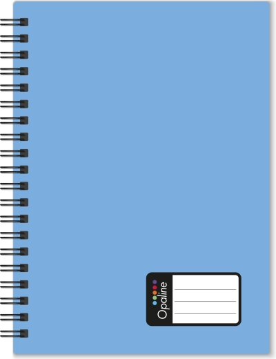 Notizbuch A4 mit Twin-Wire-Bindung Opaline, pastellblau