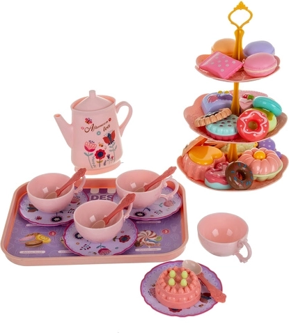Reichhaltiges Set für Teepartys