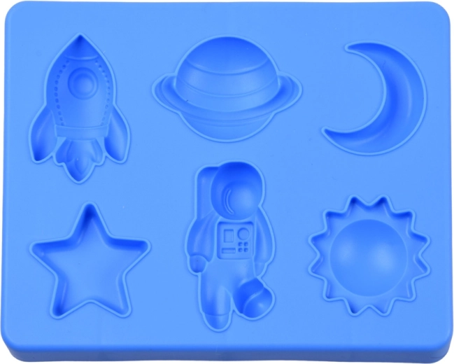 Sechs Weltraumförmchen