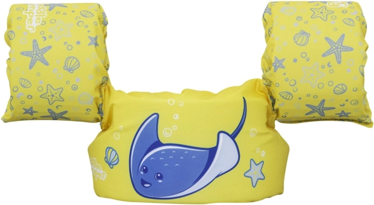 Stabilität im Wasser dank Ärmeln und Schaumunterstützung